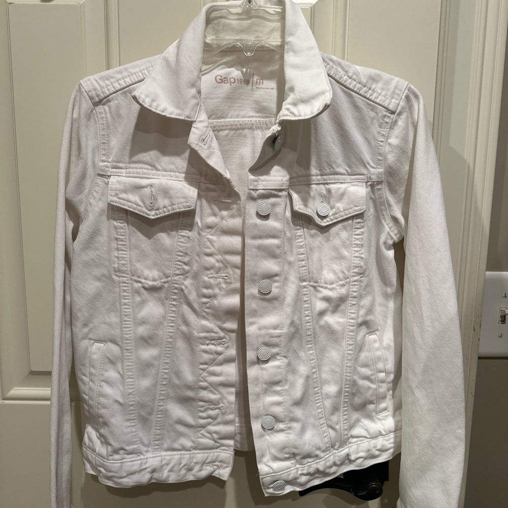 GAP Women's Bright White Denim Jacket